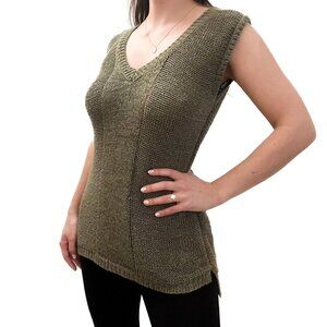 Cyrus Women's Knit Olive Top | Small
